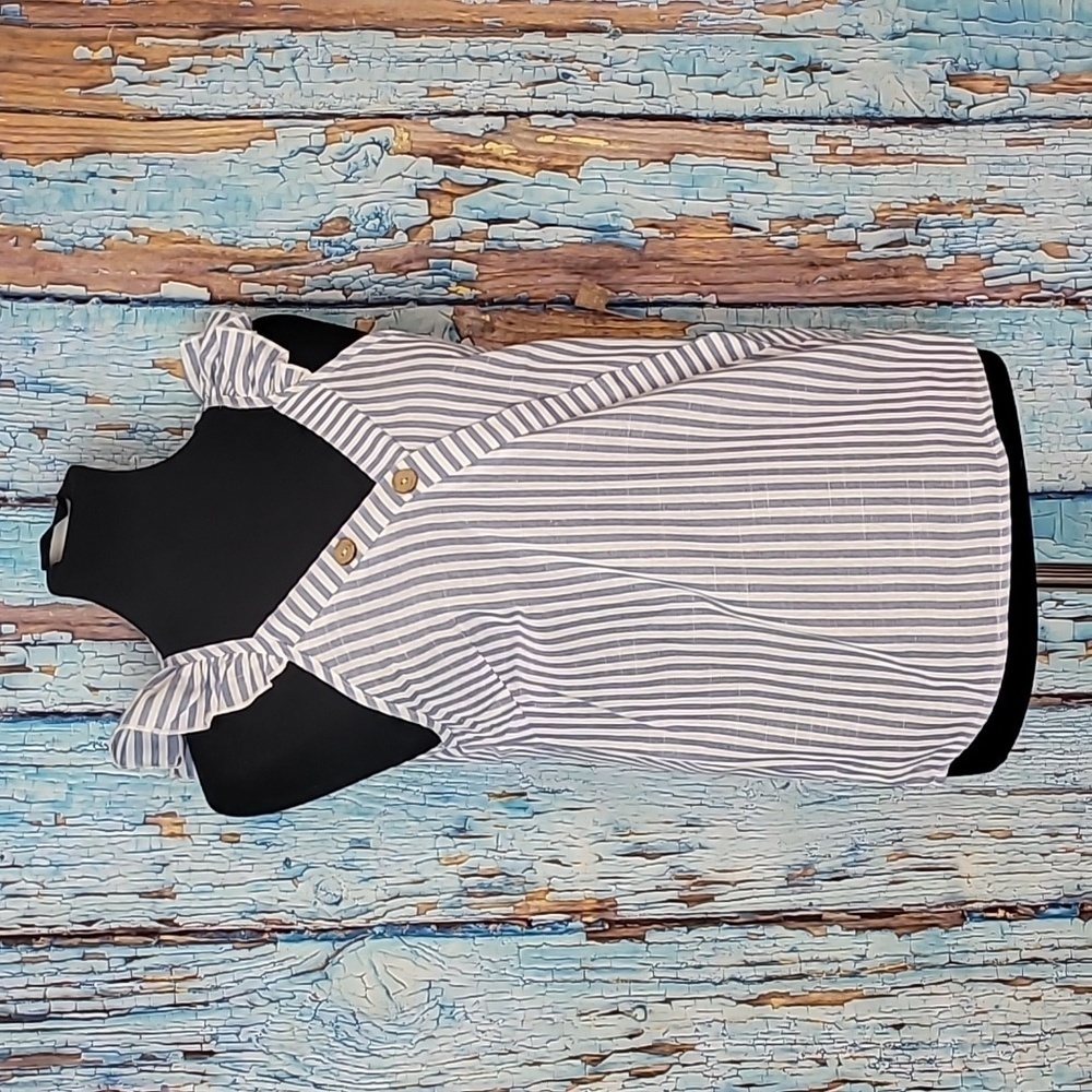 Shein Striped Ruffle Trim Blouse - Picture 4 of 12